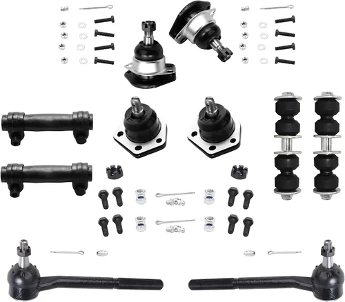 Miniatura 263 de Detroit Axle – Kit de suspensión delantera para Hyundai 2013-2018 Santa Fe 2 enlaces de barra de estabilizador 4 varillas de amarre interiores