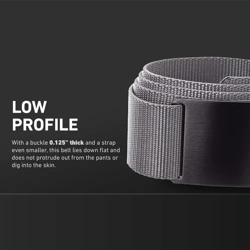 Miniatura 5 de GRIP6 Cinturón táctico – Sin agujero, cinturones de nailon para hombres y mujeres – Fabricado en los Estados Unidos (Ninja)