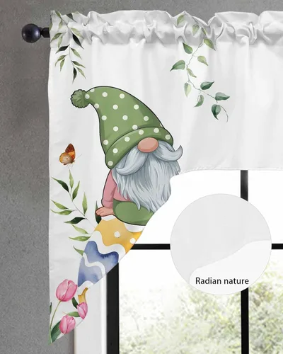 Miniatura 3 de Cortinas de cocina con cenefa de Pascua, cenefa con bolsillo para barra, paneles de cortina para dormitorio, sala de estar, baño, cafetería
