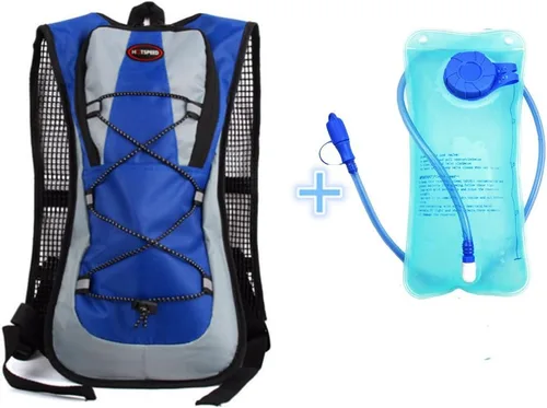 Monvecle Mochila de agua de hidratación con bolsa de agua libre de 2 litros, perfecta para correr, ciclismo, senderismo, escalada y esquí