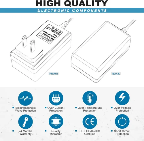 Miniatura 3 de Adaptador de CA a CC de 12V 2A compatible con reproductor de DVD portátil Sony AC-FX150 DVP-FX720 DVP-FX730 DVP-FX810 DVP-FX810/L DVP-FX820