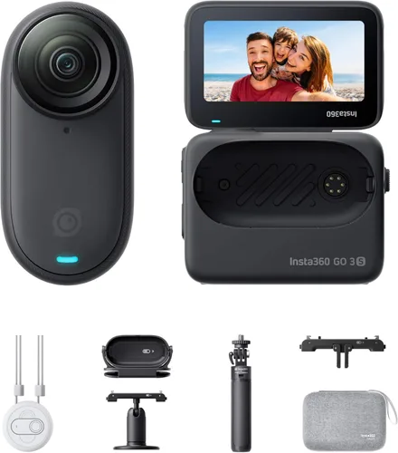 Miniatura 22 de Insta360 GO 3S - 128 GB Blanca 4K Cámara de vlog portátil pequeña, POVs con manos libres, montaje en cualquier lugar, estabilización, vida útil