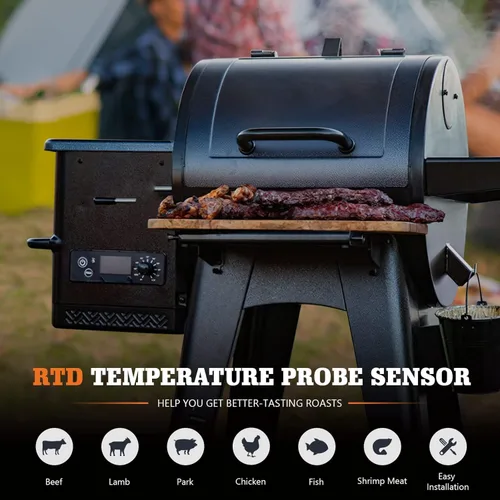 Miniatura 6 de Sonda de temperatura de repuesto para ahumadores y parrillas Pit Boss, sonda de carne compatible con PB1000XL-025-R00 V2 (70123-AMP)