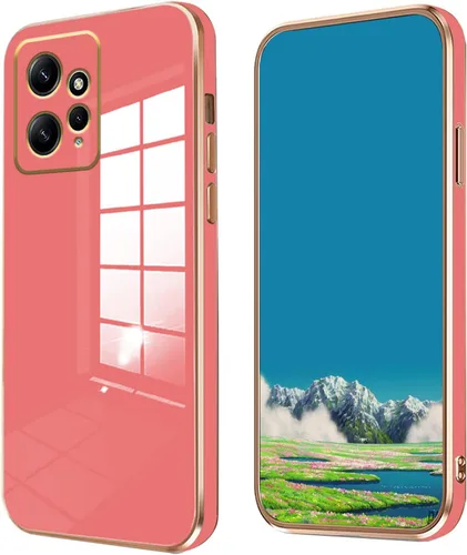 Miniatura 8 de Compatible con Redmi Note 12 4G Funda de silicona rosa, chapado para Xiaomi Redmi Note 12 4G Funda de teléfono a prueba de golpes delgada y suave