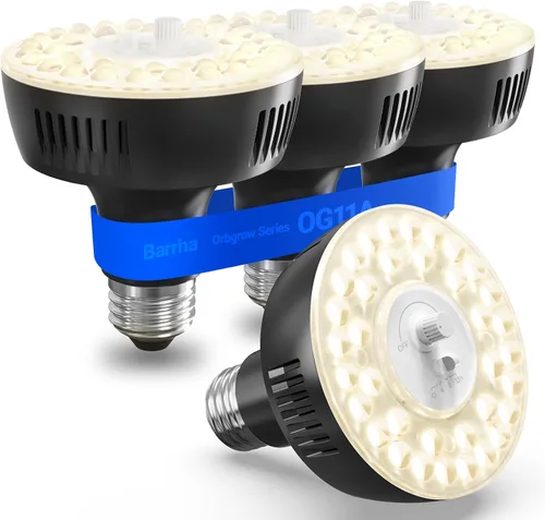Miniatura 17 de Barrina Orbgrow OG11A - Bombillas de cultivo para plantas de interior, atenuación y sincronización integradas, 4000K 11W (equivalente a 100 W)