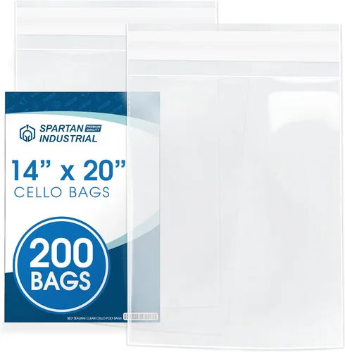 Miniatura 12 de Bolsas de celofán autosellantes de 12 x 15 pulgadas (200 unidades) embalaje de polietileno transparente para ropa, impresiones, fotos, documentos