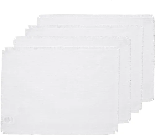 Miniatura 27 de Solino Home Juego de 4 servilletas de lino de remolacha 100% lino puro con flecos de 20 x 20 pulgadas