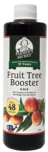 Farmer's Secret Fertilizante potenciador de árboles frutales (8 onzas), súper concentrado y rico en fósforo, formulado para todos los árboles