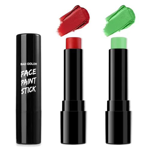Miniatura 10 de BADCOLOR Pintura facial mezclable con crema negra para adultos, niños, ojos, softbol, fútbol, béisbol, deportes, no tóxica, hipoalergénica