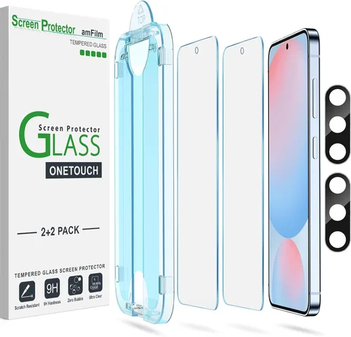 Miniatura 18 de amFilm OneTouch - Protector de pantalla para Samsung Galaxy S22 Plus de 6.6 pulgadas, Samsung Galaxy S22 + 6.6 pulgadas, dureza 9H con protector