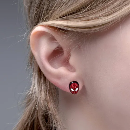 Miniatura 4 de Marvel Spider-Man Face Front Stud Earrings