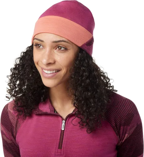 Miniatura 3 de Smartwool Gorro térmico de lana merino con bloque de color merino para hombre y mujer