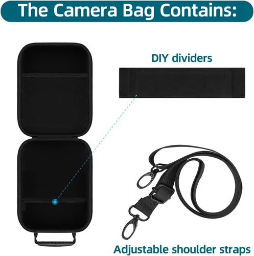 Miniatura 3 de Funda para cámara digital Kodak PIXPRO AZ528/AZ255/AZ405/AZ425/AZ401, bolsa protectora para cámara de viaje con correas ajustables para el hombro