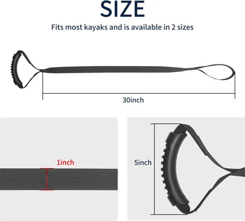 Miniatura 5 de Fishing Kayak Stand up Assist Strap Upgrade Double Nylon Webbing for dragging Kayak