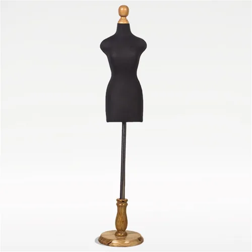 Miniatura 9 de Adjustable Mini Female Mannequin Dress Form with Wooden Base - Perfect for Sewing, Display, Tailoring, Fashion Design, and Crafting - Height