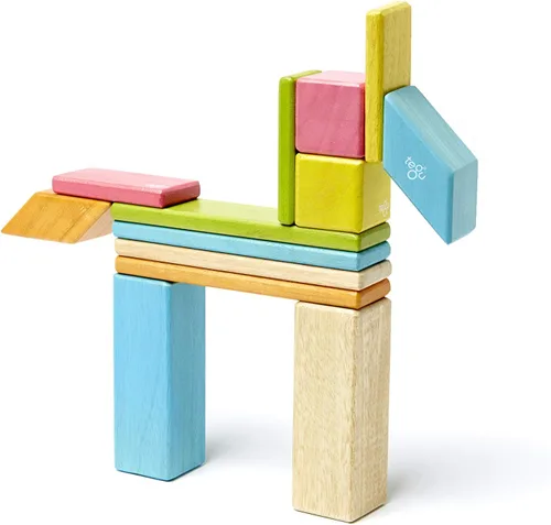 Miniatura 12 de Juego de bloques magnéticos de 14 piezas Tegu, sets de 14 piezas, Tints