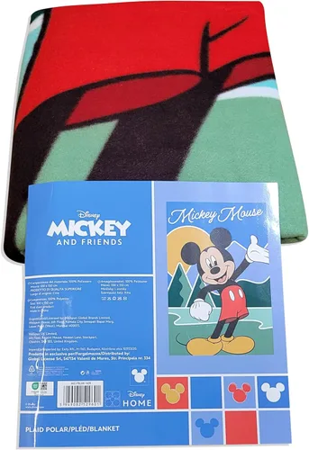 Miniatura 4 de Disney Mickey Mouse Little Explore Happy Face - Mantas acogedoras de 40 x 60 pulgadas