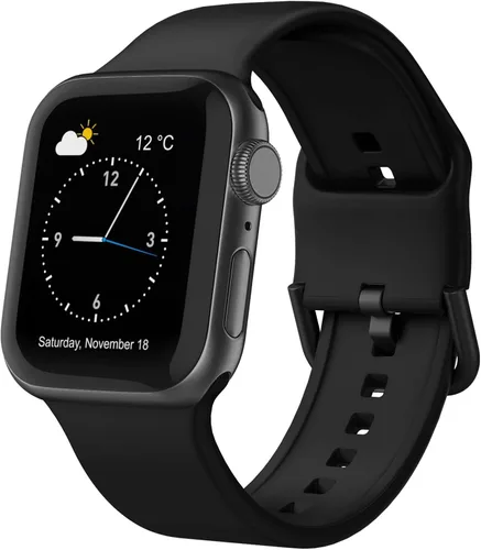 Miniatura 19 de Correa deportiva para Apple Watch, 49, 46, 45, 44, 42, 41, 40 y 38 mm, correa de silicona suave, cierre clásico, reemplazo para iWatch Series 11