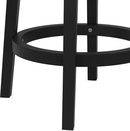 Miniatura 8 de Hillsdale Clarion - Taburete de Altura Giratoria de Madera para Barra, Negro