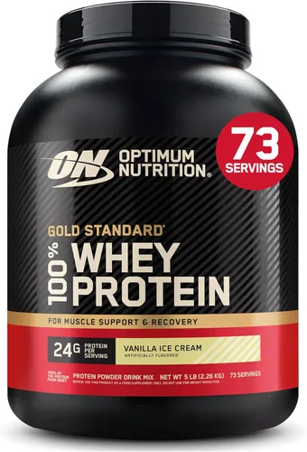 Miniatura 14 de Optimum Nutrition Estándar dorado 100% Proteína de Suero de Leche en Polvo, Pie de lima, 1.8 Libra