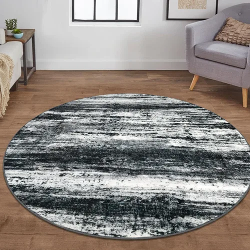 Miniatura 216 de KOZYFLY – Alfombra de pasillo moderna y lavable de diseño abstracto verde, 2 x 5 pies, antideslizante, suave y de pelo corto, ideal para cocina