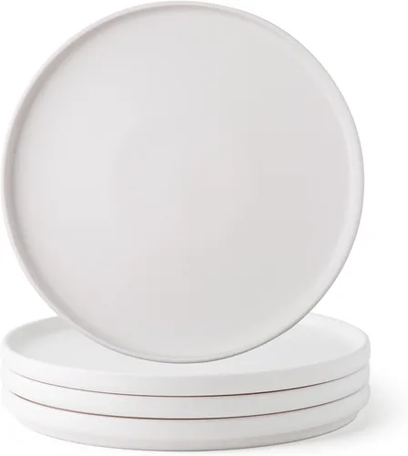 Miniatura 8 de AmorArc Juego de Platos de Cerámica para Cena y Ensalada, Set de 4, Juego de Platos de 8.5 Pulgadas con Esmalte Mate Reactivo, Postre, Ensalada