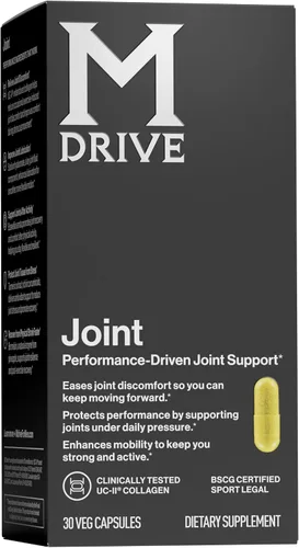 Mdrive Suplemento de apoyo articular para hombres, apoya la función saludable de las articulaciones, la flexibilidad, la comodidad y la movilidad.