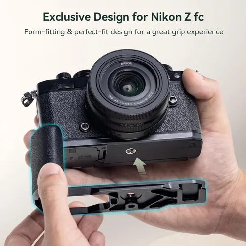 Miniatura 2 de SmallRig Z fc 4263 - Soporte de agarre en forma de L para cámara Nikon Z fc, mango lateral de estilo retro con agujero roscado de 1/4"-20, zapata