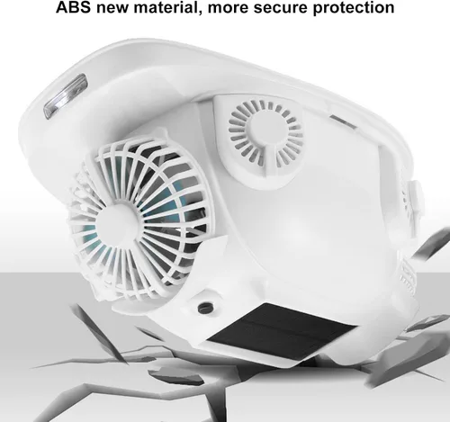 Miniatura 6 de Casco duro para construcción, casco de seguridad de ventilador solar, casco de trabajo de enfriamiento rápido con 6 ventiladores solares y luz