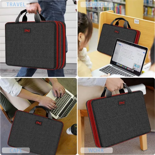 Miniatura 6 de ZINZ Funda delgada expandible para laptop 13, 13.3 y 14, compatible con MacBook Air/Pro 13-14 M1 M2 M3 M4 M5 2021-2023 Pro, 13.5 Surface Laptop 4/3