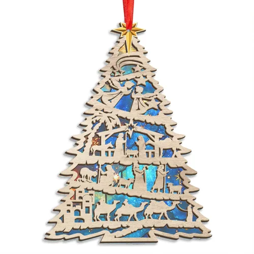 Miniatura 11 de TEEZWONDER Adorno de Navidad conmemorativo para mascotas, adornos de Navidad de madera 2025, regalos conmemorativos para perros por pérdida