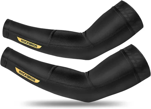 ROCKBROS Mangas de protección solar para brazos, enfriamiento, correr, golf, pesca, ciclismo, mangas para brazos