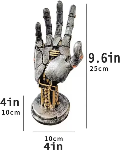 Miniatura 2 de Cyberpenk - Mano mecánica Silverhand, soporte para control de juegos, estilo punk, steampunk, moderno, decoración del hogar, decoración de sala