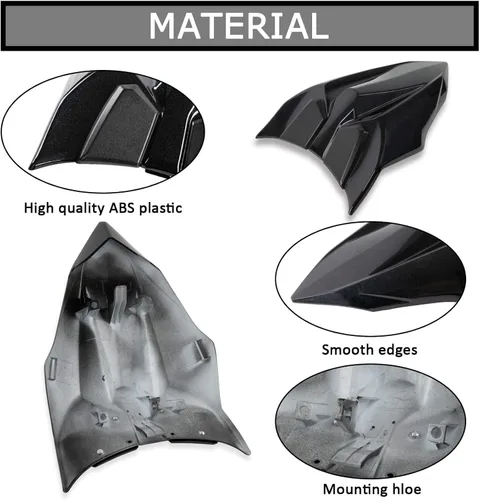 Miniatura 4 de Cubierta de capó para asiento de pasajero trasero para Ninja 650 Z650 2017 2018 2019 2020 2021 2022 2023 2024 (pintura de fibra de carbono)