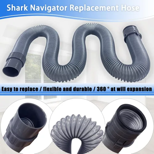 Miniatura 4 de Manguera de vacío mejorada para Shark Navigator NV22, NV22L, NV26, NV22T, NV22T, NV22LQ, NV80, NV42, NV44, UV400, UV410, manguera de repuesto Shark