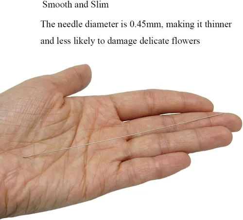 Miniatura 6 de 10 agujas Lei para fabricación de Leis, aguja de costura de ojos grandes de 4.7 pulgadas para manualidades, aguja larga de Lei para hacer flores