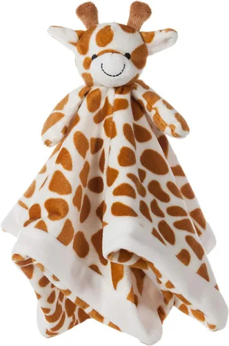 Apricot Lamb Manta de seguridad de lujo para acurrucarse con diseño de jirafa con lindos animales de peluche, manta de personaje para el cuarto del