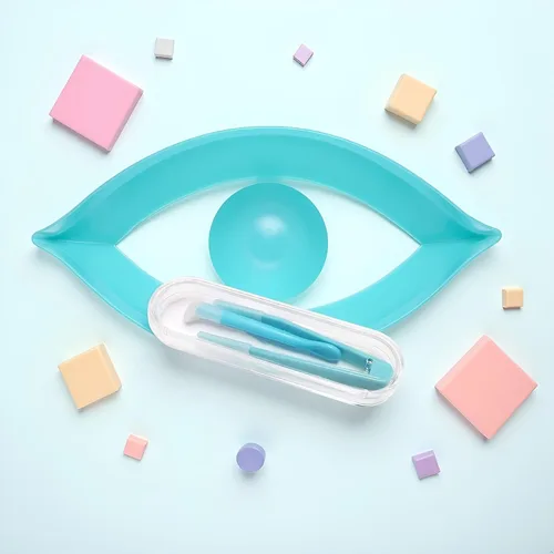Miniatura 2 de 1 aplicador de contacto, insertador+pinzas con punta suave, herramienta para quitar lentes de contacto, para estuches de lentes de contacto salud