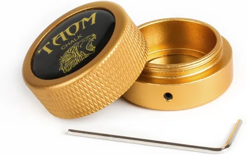 Miniatura 35 de TAOM - Soporte para tiza de billar, herramienta práctica redonda, accesorios de billar, mini estuche magnético para punta de tiza, contenedor