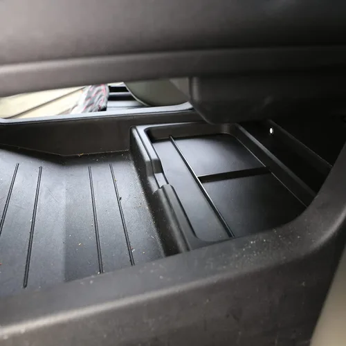 Miniatura 9 de YIWANG Reposabrazos para consola central de coche, color negro, tapete antideslizante para Land Rover Defender 90 110 2020-2022 Accesorios