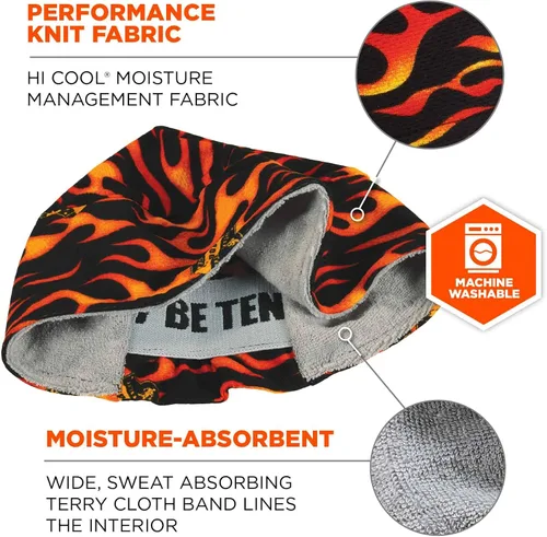 Miniatura 2 de Gorro de alto rendimiento Ergodyne Chill-Its 6630 para absorción de la humedad, color azul