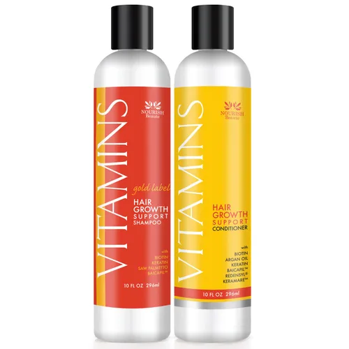 Miniatura 6 de Acondicionador para pérdida del cabello VITAMINS de Nourish Beaute, resultados potentes con bicapil patentado, suministro para 2+ meses
