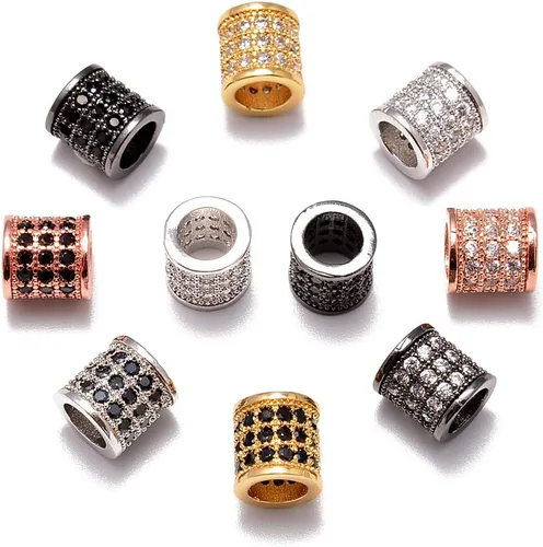 Miniatura 7 de AD Beads Pulsera de cuentas de zircón con tachuelas de strass