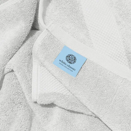 Miniatura 5 de Toallas de baño de lujo suaves White Classic - 650 GSM Toallas de baño de algodón de lujo extra grandes 35x70 Altamente absorbentes y de secado