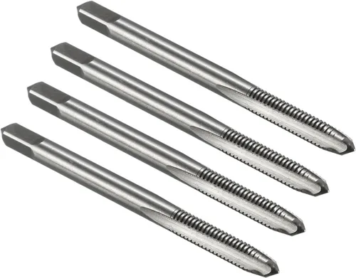 Miniatura 9 de uxcell 4 unids roscas métricas M2 x 0.4 H2 de acero de alta velocidad flautas rectas máquina roscado roscado herramientas de reparación