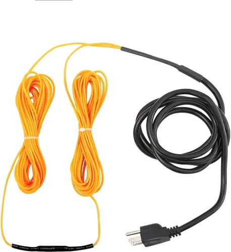Cable de calentamiento de suelo de 49 pies para plantas, termostato integrado para cultivo de semillas para interiores y exteriores, marcos fríos