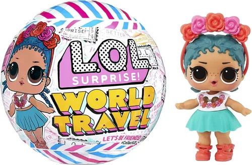 L.O.L. Surprise! World Travel™ Muñecas con 8 sorpresas, incluyendo muñeca, moda y accesorios temáticos de viaje, gran regalo para niñas de 4 años en