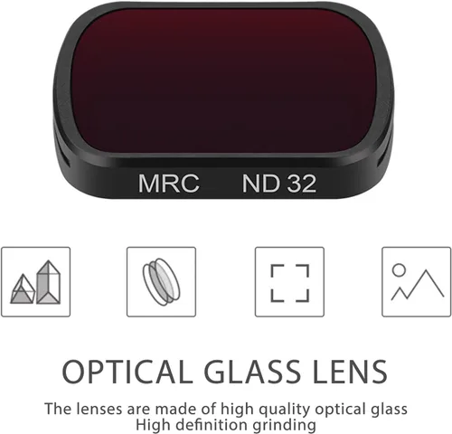 Miniatura 2 de Filtro del ND para Osmo 2, filtro magnético del ND de la capa del vidrio óptico de la aleación de aluminio de la succión de la cámara