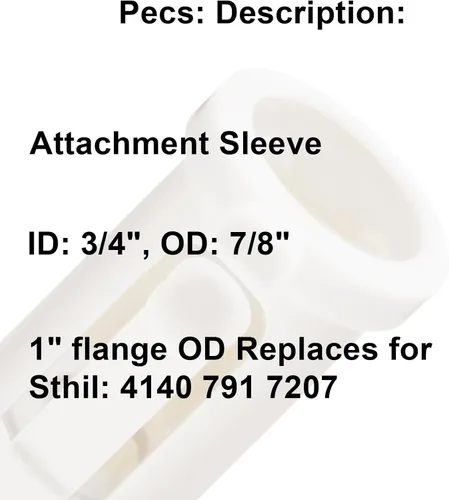 Miniatura 3 de deawater 4140-791-7207 41407917207 Funda de fijación, 5 unidades de repuesto de manguito de tubo de accionamiento compatible con Stihl Kombi System