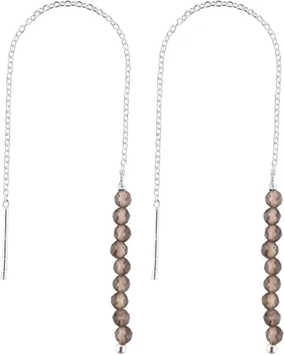 Aretes delicados de piedra auténtica, piedras preciosas tanzanita, joyería minimalista, aretes colgantes, chapados en plata, piedras natales de